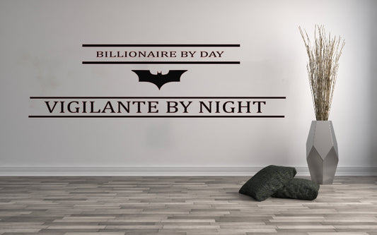 BATMAN / VIGILANTE BY NIGHT WALL ART VINYL DECAL STICKER