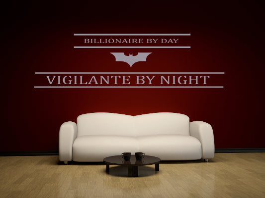 BATMAN / VIGILANTE BY NIGHT WALL ART VINYL DECAL STICKER