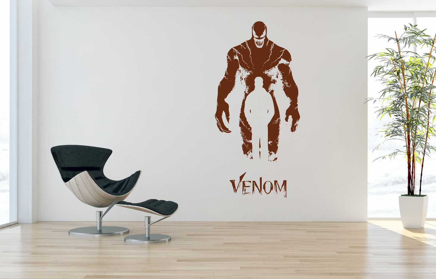 Symbiote-Inspired Venom Wall Art Vinyl – Dark, Bold & Striking