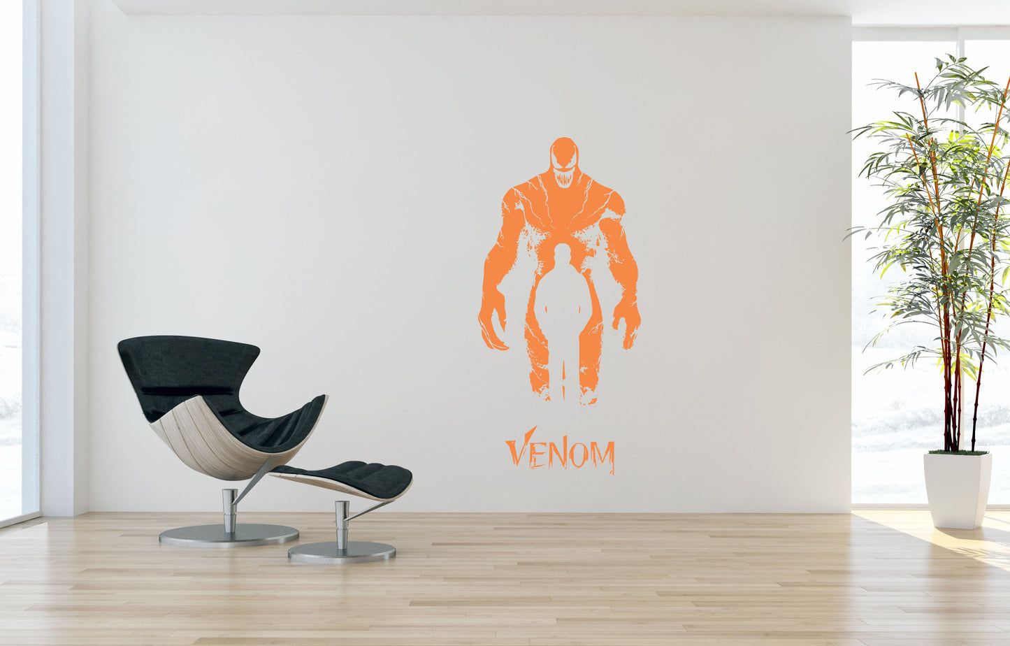 Symbiote-Inspired Venom Wall Art Vinyl – Dark, Bold & Striking